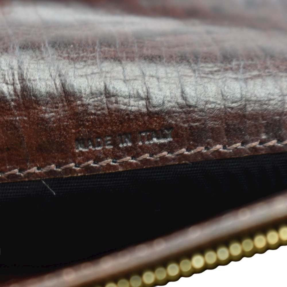 FENDI "Zucchino": Brown "FF" Logo Medium Wallet 1019 - Picture 9 of 10